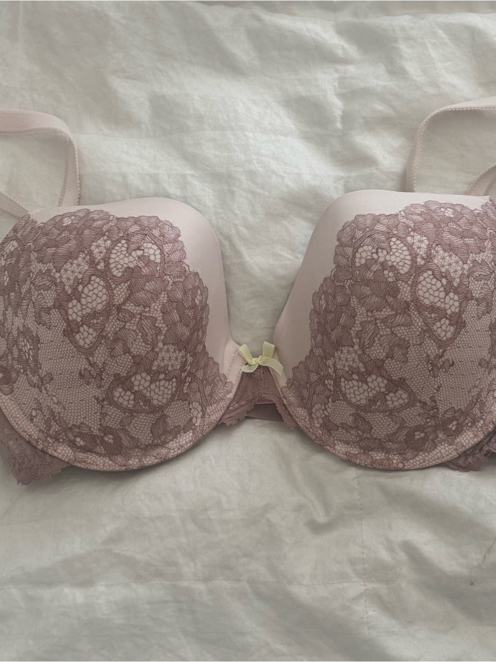 Victoria's Secret Dusty Rose Lace Push-Up Bra